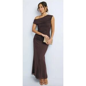 Shona Joy Mira Off Shoulder Maxi Dress Size 6